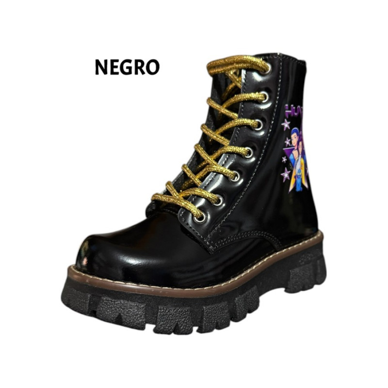 BOTAS NIÑA CHAROL B7-KPOP BY PIERRE