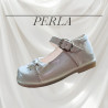 ZAPATO CHAROL MOÑO PERLA ARLYN