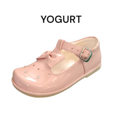 ZAPATO CHAROL MOÑO CORAZON 3PERLAS ARLYN