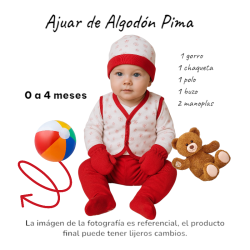 AJUAR ALG PIMA ESTAMPADO BEBE BELEN