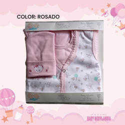 AJUAR BEBE PIMA ESTAMPADO ESTUCHE CRIS