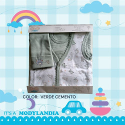 AJUAR BEBE PIMA ESTAMPADO ESTUCHE CRIS