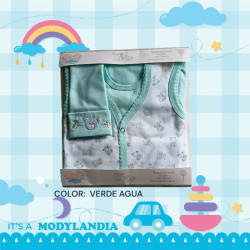 AJUAR BEBE PIMA ESTAMPADO ESTUCHE CRIS