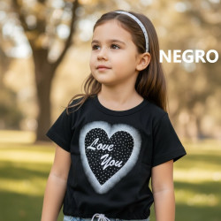 POLO NIÑA CR MC LOVE YOU DAMARIS