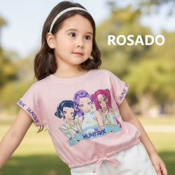 POLO NIÑA MC CR HUNTRIX CROP SSBELLITA