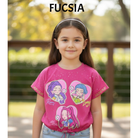 POLO NIÑA MC CR HUNTRIX CROP SSBELLITA