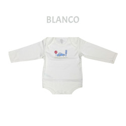 BODY DE BEBE TALLA 3M BLANCO BEEP BEEP