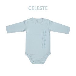 BODY DE BEBE TALLA 2 CELESTE OSITO