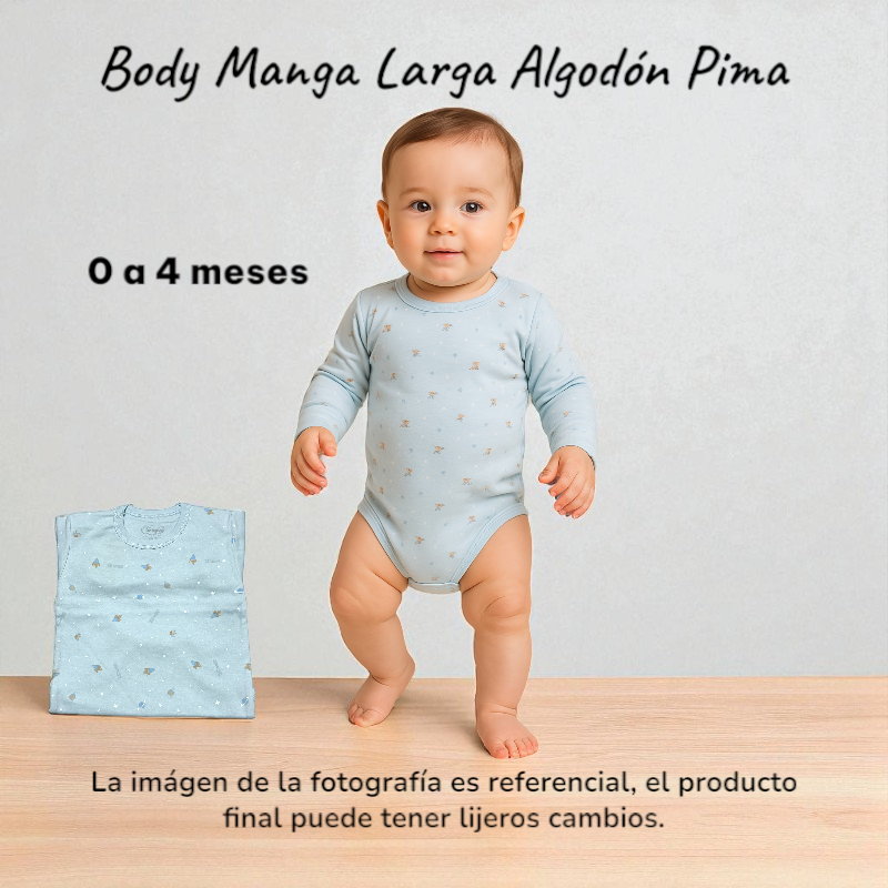 BODY ML UNISEX ALG PIMA ESTAMP BURBUJITA