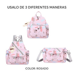 BOLSA PAÑALERA COMVERTIBLE 3 EN 1 JALOS