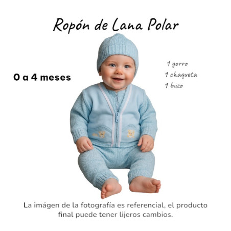 ROPON POLAR/LANA 3 PZAS JORGITO