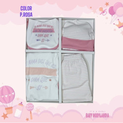 CONJ BODY NIÑA ALG PIMA FRASES 4 PZ GERV