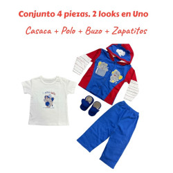 CONJ ALG CAJA 4PZ ELEFANTE T:0 AZULINO