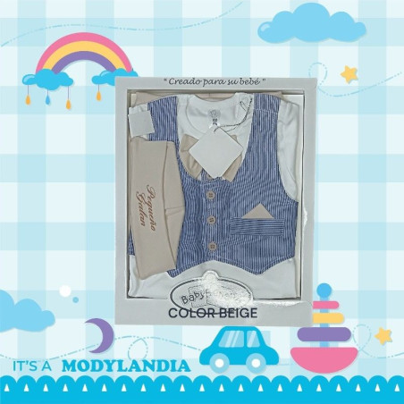 CONJ NIÑO BODY CHALEC+BUZO 3PZ BEHANA
