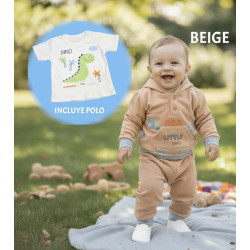 CONJUNTO DE BEBE JACKARD DINO GERINAYES