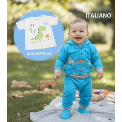 CONJUNTO DE BEBE JACKARD DINO GERINAYES