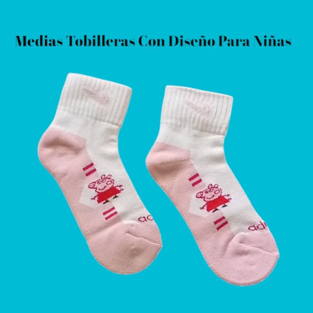 MEDIAS TOBILLERAS CON DISEÑO NIÑA ADUBIS