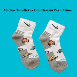 MEDIAS TOBILLERAS CON DISEÑO NIÑO ADUBIS