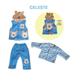 CONJ 3PZ PLUSH  OSO YF-2064 FEMETOP