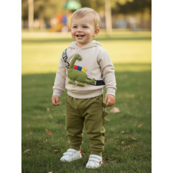 CONJ FRANELA NIÑO 2 PZ DINO KAMISUIWA 