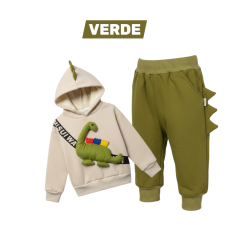 CONJ FRANELA NIÑO 2 PZ DINO KAMISUIWA 