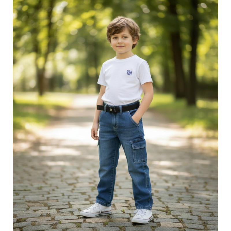 PANT JEANS CARGO NIÑO YAHIR 25