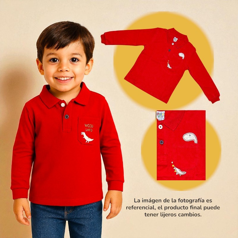 POLO NIÑO CC ML DINOSAURIO BABY KILY