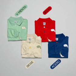 POLO NIÑO CC ML DINOSAURIO BABY KILY
