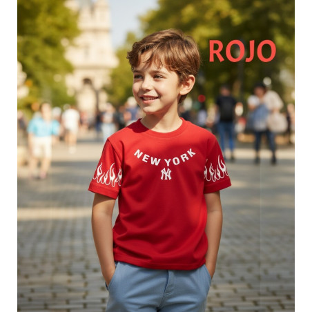 POLO NIÑO CR MC NEW YORK DOMZ