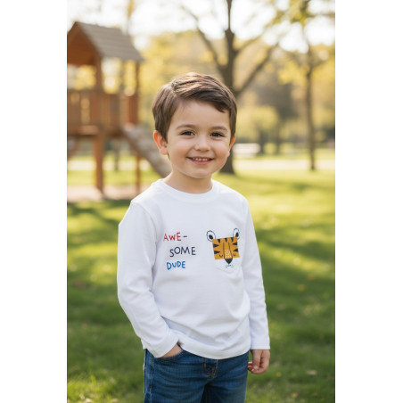 POLO NIÑO CR ML TIGRE AWE SOME BABY KILI