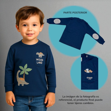 POLO NIÑO CR ML DINO ALAS BABY KILY