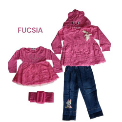 CONJ DRIL NIÑA POLIVESTIDO S7087 MODA LU