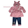 CONJ DRIL NIÑA POLIVESTIDO S7087 MODA LU