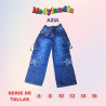 PANTALON JENS CARGO NIÑA MD STAR RIMALIS