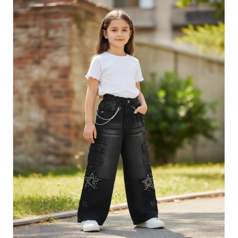 PANT JEANS NIÑA CARGO STAR CLAUDY