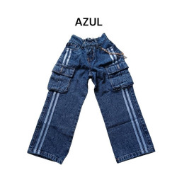 PANTALON JENS NIÑA FRANJAS MELANY