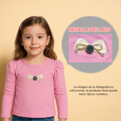 POLO NIÑA CR ML MOÑO GRACIOSITAS