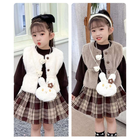 CONJUNTO ZARAI FALDA+CHALECO 4 PZ