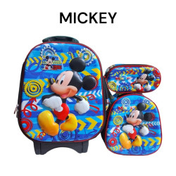 MALETA ESCOLAR 3PZAS CON LUCES