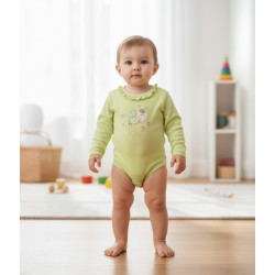 CONJ 2PZ BEBE TALLA 2 V LIMON ABEJITA