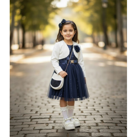 VESTIDO 4PZ MOD: LENTEJUELAS FOR KIDS