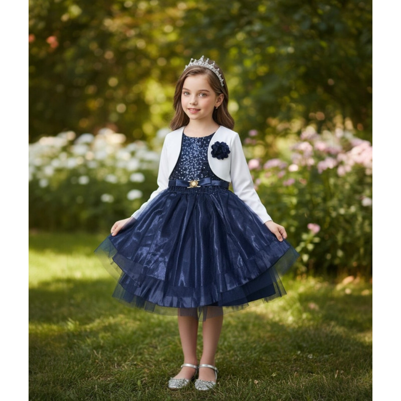 VESTIDO NIÑA LENTEJUELAS 4PZAS FOR KIDS