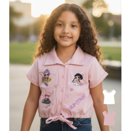 BLUSA NIÑA MC  HUNTRIX AMY PRINCESS