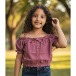 BLUSA NIÑA RUMBERA LAZO ARLET JAAS