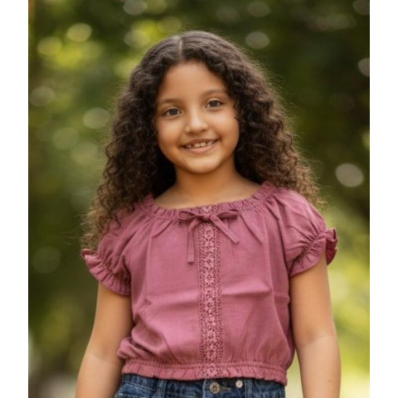 BLUSA NIÑA RUMBERA LAZO ARLET JAAS