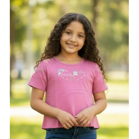 BLUSA NIÑA MC ARCOIRIS PEKECITAS