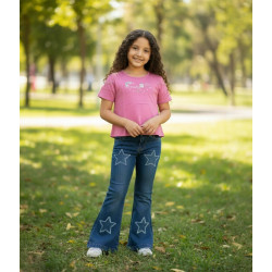 BLUSA NIÑA MC ARCOIRIS PEKECITAS