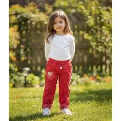 BUZO DRIL NIÑA BORD FORRO ARI