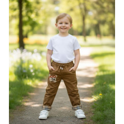 grtBUZO DRIL NIÑO BORD FORRO ARI