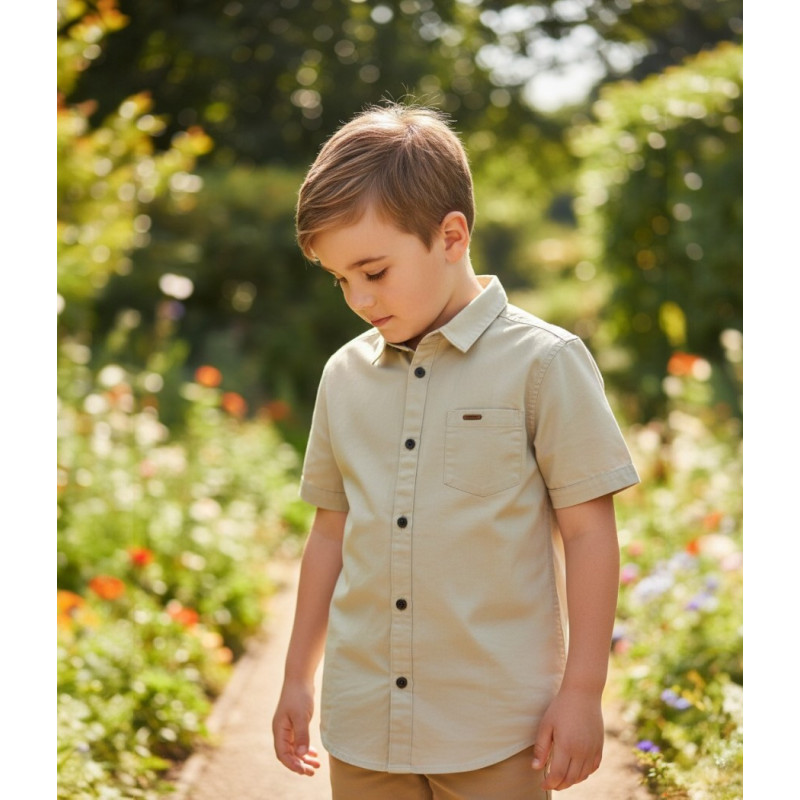 CAMISA DRILL EMILIO M/C C/BOL